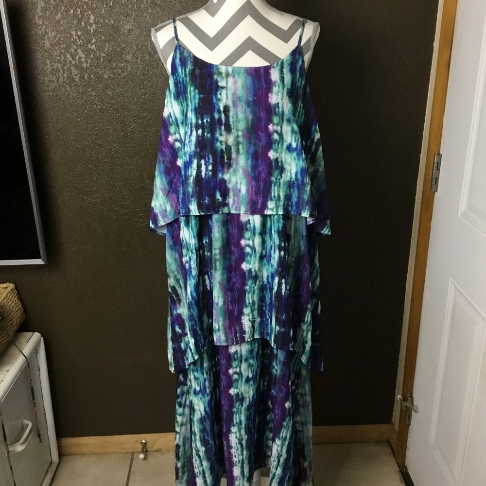 Mossimo Maxi Dress Multi Color EUC